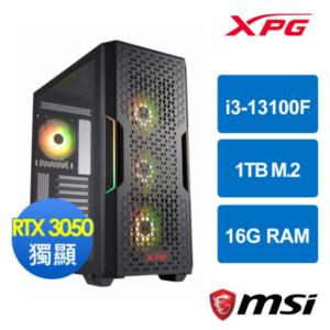 微星H610平台 [天威鬥靈]i3-13100F/16G/RTX 3050/1TB_M2新北筆電收購